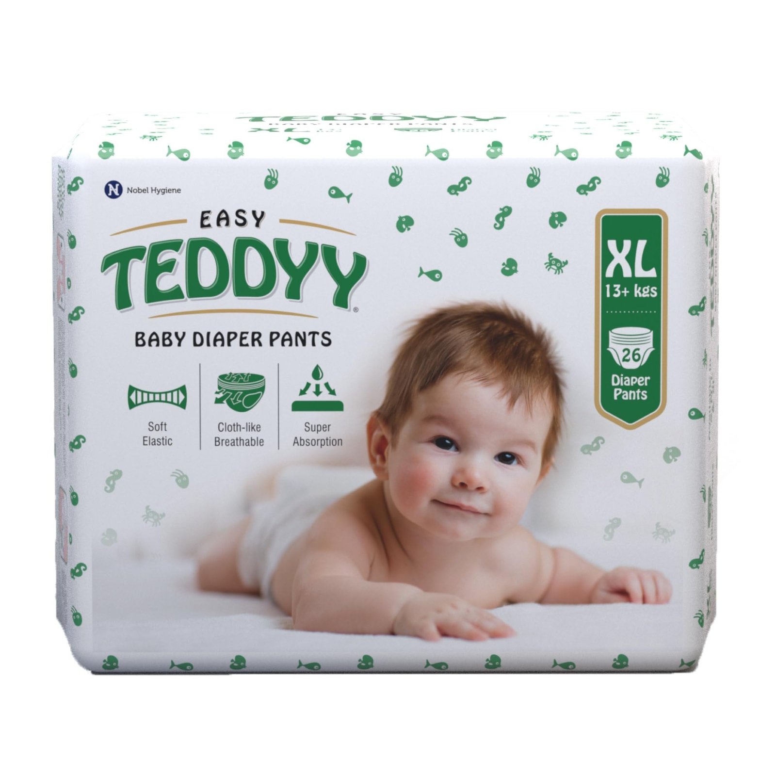 BABY DIAPER TEDDY XL 6PS